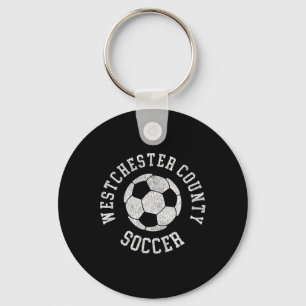 Porte-clés Comté de Westchester Soccer Rétro en détresse 90's