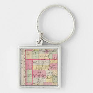 Porte-clés Comtés de Kankakee, Iroquois, Ford