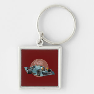 Porte-clés Concept de voiture de course retro personnalisé