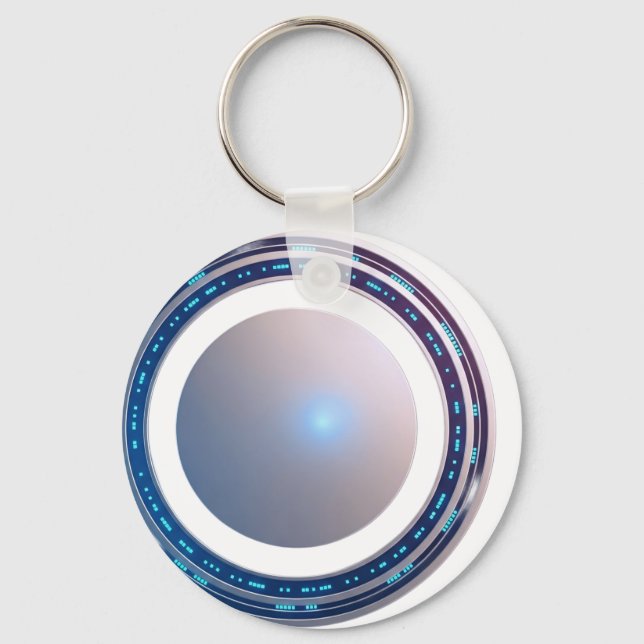 Porte-clés Concepteur 3D blanc  (Recto)
