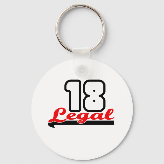 Porte-clés Conception "18" juridique (Recto)