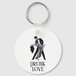 Porte-clés Conception Amour Enivrant Couple de Danse Mariag