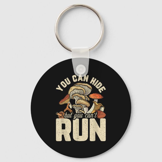 Porte-clés Conception amusante de champignons Vous pouvez mas (Recto)