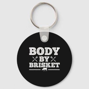 Porte-clés Conception BBQ drôle pour hommes femmes BBQ fumée
