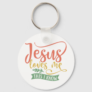 Porte-clés Conception Chrétienne Jésus M'Aime. C'est ce que