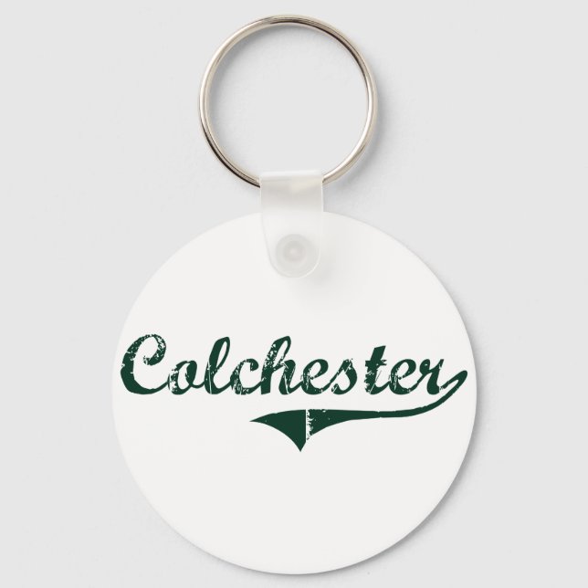 Porte-clés Conception classique du Colchester Vermont (Recto)