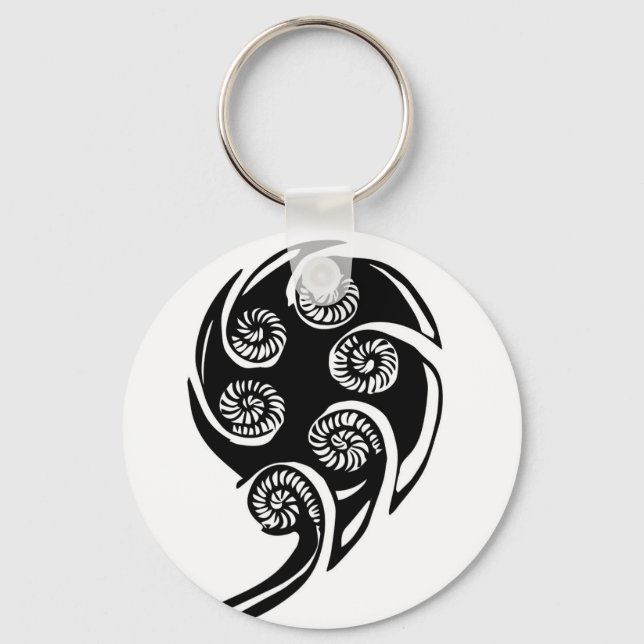 Porte-clés conception d'aotearoa koru (Recto)