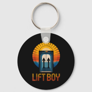 Porte-clés Conception d'ascenseur rétro Lift Boy Design drôle