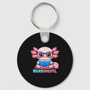 Porte-clés Conception d'axolotl de lecture mignonne pour tous