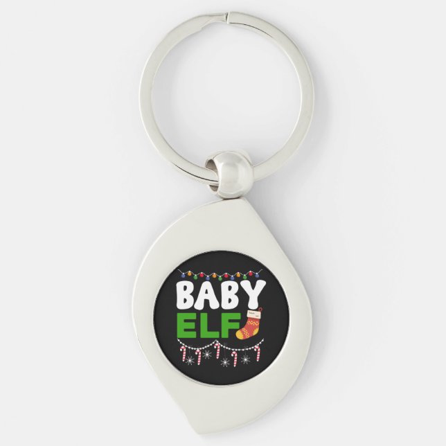 Porte-clés Conception de bébé elfe de Noël-84608 (Devant)