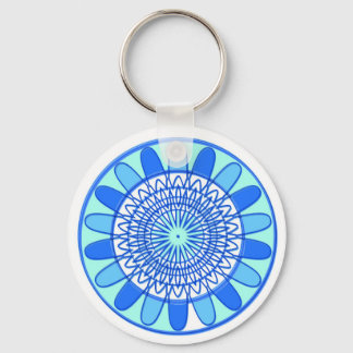 Porte-clés Conception de bijou élégant à paillettes bleues