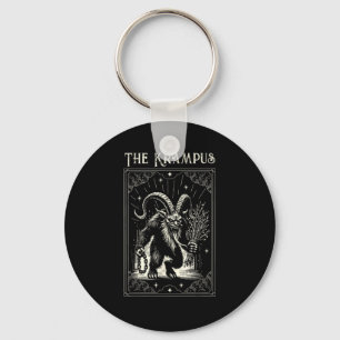 Porte-clés Conception de carte de tarot de Krampus saison de
