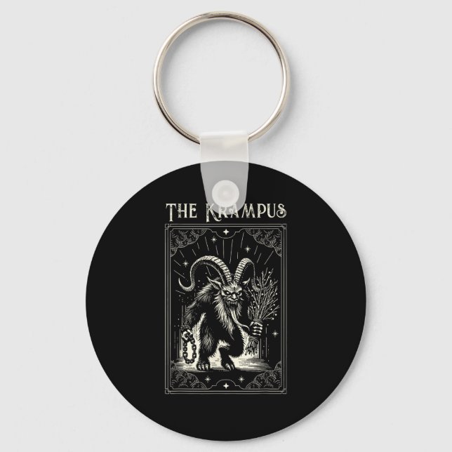 Porte-clés Conception de carte de tarot de Krampus saison de  (Recto)