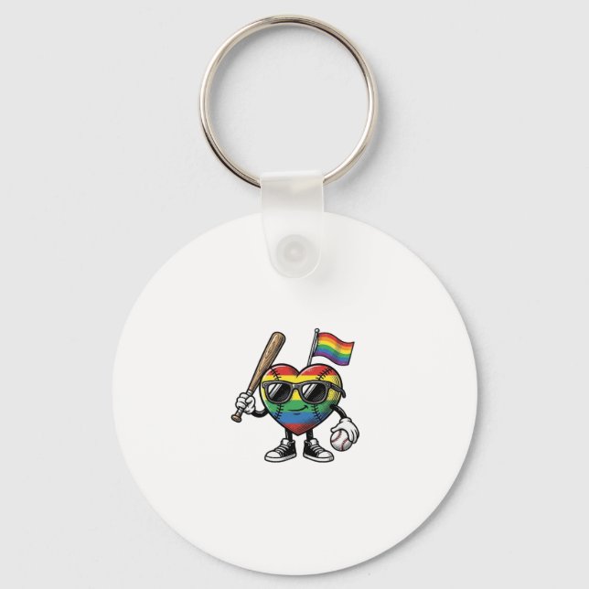 Porte-clés Conception de chemise de fierté de baseball de coe (Recto)