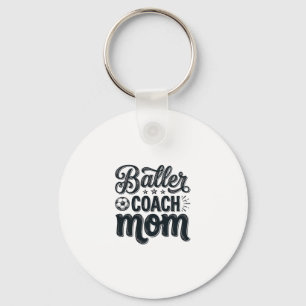 Porte-clés Conception de chemise de football vintage Baller C