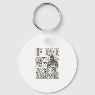 Porte-clés Conception de chemise drôle papa mécanicien si pap