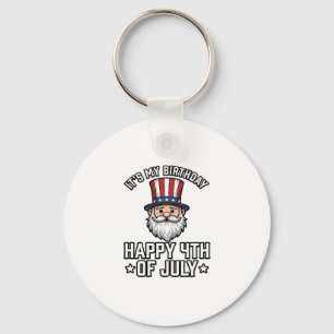 Porte-clés Conception de chemise gnomique patriotique d'anniv