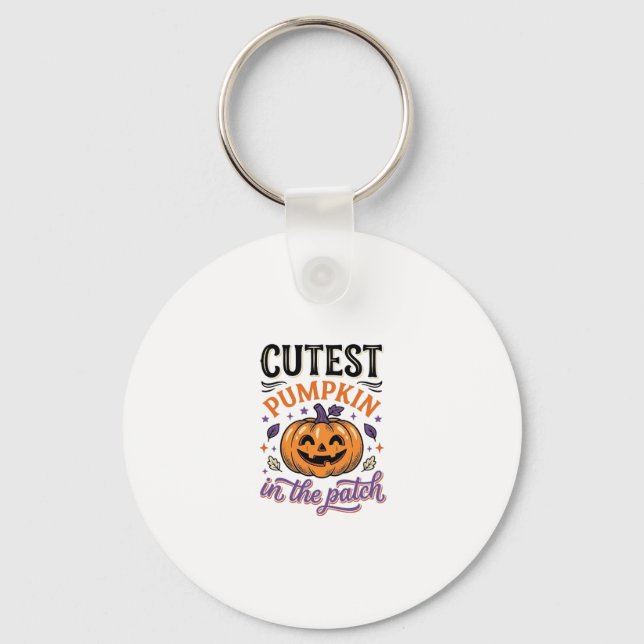 Porte-clés Conception de chemise Halloween Citrouille la plus (Recto)