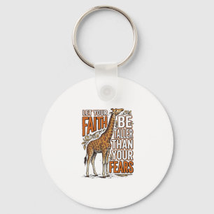 Porte-clés Conception de chemise inspirante vintage Faith Gir