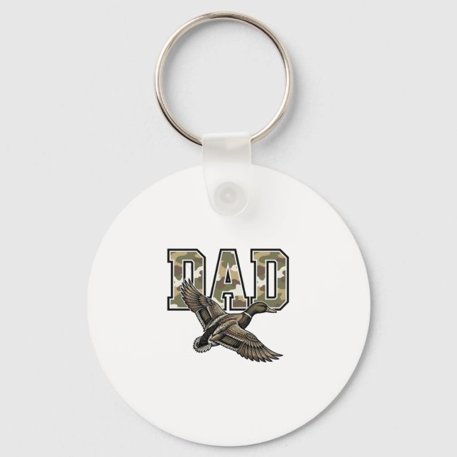 Porte-clés Conception de chemise vectorielle Camo Papa Canard (Recto)