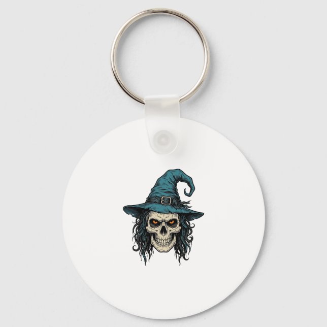 Porte-clés Conception de chemise vectorielle Halloween crâne  (Recto)