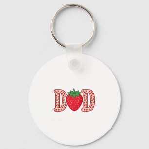 Porte-clés Conception de chemise vectorielle lettrage fraise