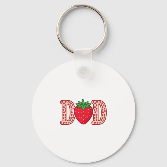 Porte-clés Conception de chemise vectorielle lettrage fraise  (Recto)