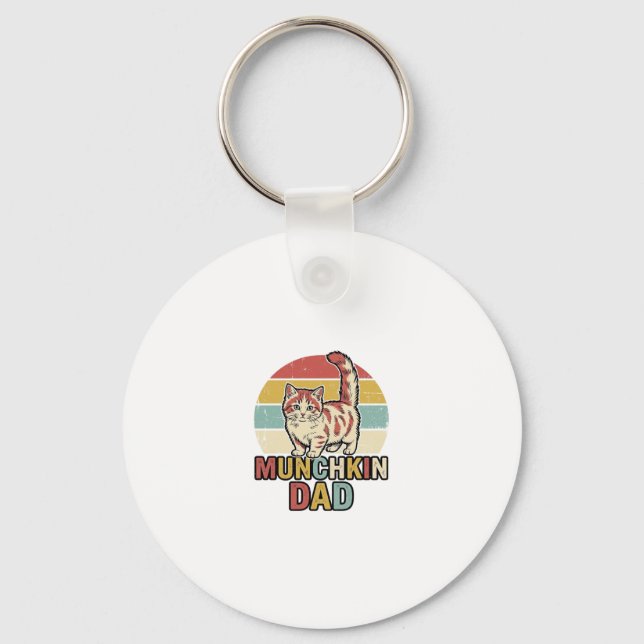 Porte-clés Conception de chemise vectorielle pour papa Munchk (Recto)