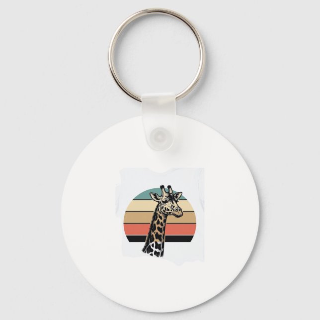 Porte-clés Conception de chemise vectorielle Safari Coucher d (Recto)