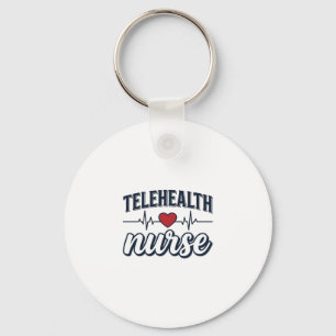 Porte-clés Conception de chemise vintage infirmière de télé-s