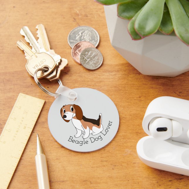 Porte-clés Conception de chien Beagle Fond de n'importe quell (Bureau)