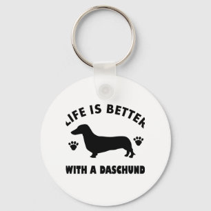 Porte-clés conception de chien daschund