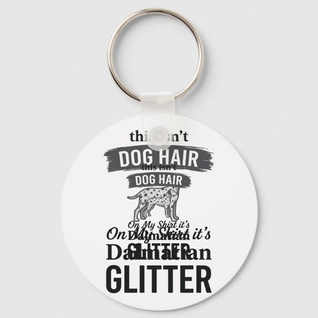Porte-clés Conception de citation de cheveux de chien drôle d (Recto)