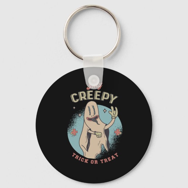 Porte-clés Conception de citation de fantôme d'Halloween (Recto)