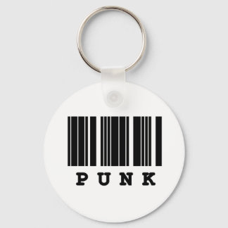 Porte-clés conception de code-barres punk