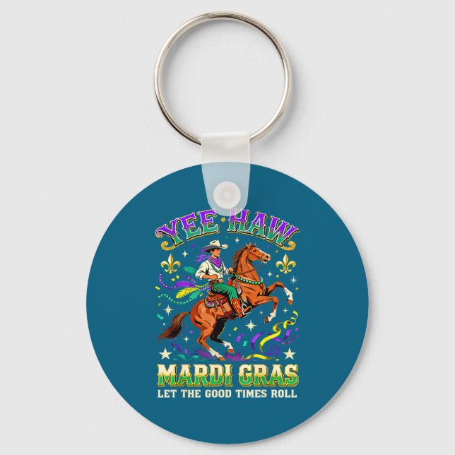 Porte-clés Conception de Cowboy de Carnaval de Cheval de Mard (Recto)