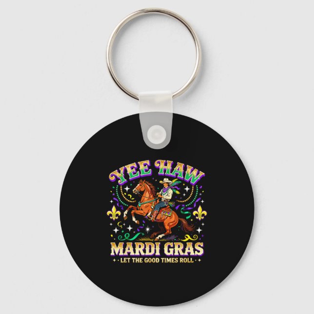 Porte-clés Conception de Cowboy de Cheval de Carnaval de Mard (Recto)