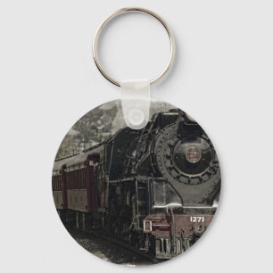 Porte-clés Conception de décoration de train vintage