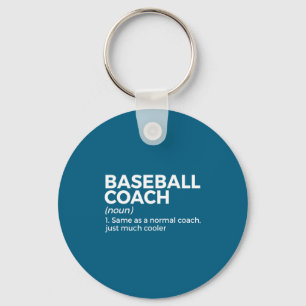 Porte-clés Conception de définition d'entraîneur de baseball