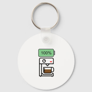 Porte-clés Conception de dépendance au café