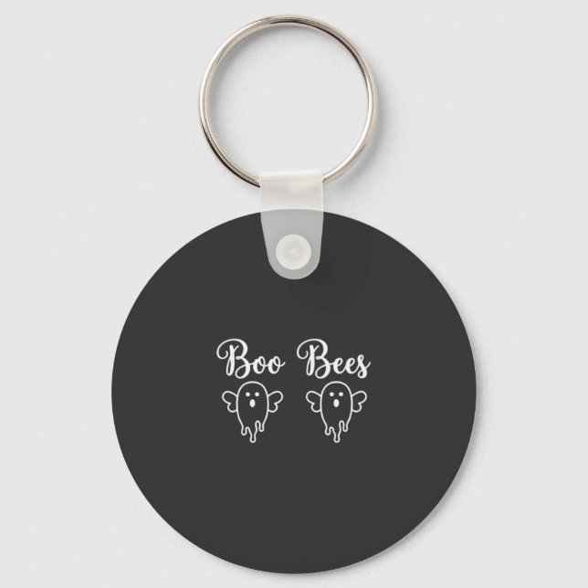 Porte-clés Conception de fantôme d'Halloween de Boo Bees (Recto)