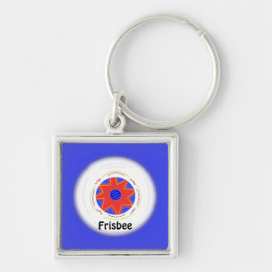Porte-clés Conception de frisbee cool