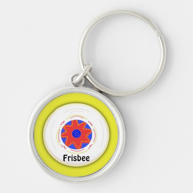 Porte-clés Conception de frisbee cool (Devant)