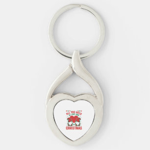 Porte-clés Conception de gnome de Noël amour coeur Santa