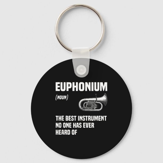 Porte-clés Conception de groupe de majorettes avec euphonium  (Recto)