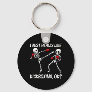 Porte-clés Conception de kickboxing cool pour hommes femmes k