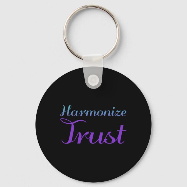 Porte-clés Conception de la prévention de la confiance harmon (Recto)