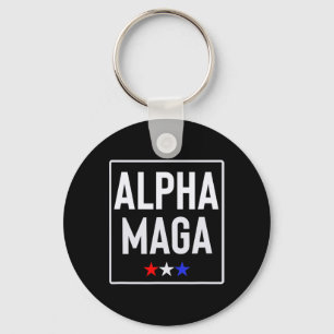 Porte-clés Conception de l'élection Alpha Mega Trump 2024