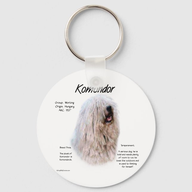 Porte-clés Conception de l'historique Komondor (Recto)