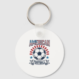 Porte-clés Conception de maillot de football américain vintag